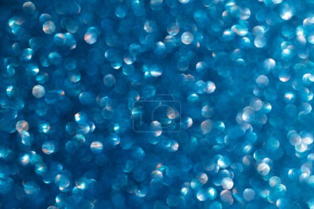 Photo for Blue glitter texture holidays background. Macro shot - Royalty Free Image