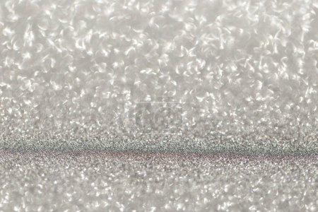 Photo for White glitter texture close up sparkling background - Royalty Free Image