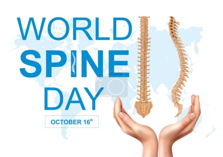  world spine day banner design. world spine day poster design.
