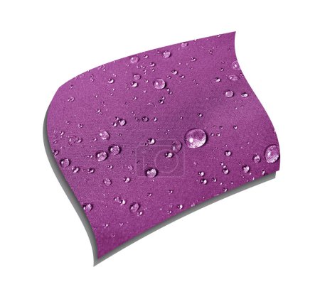 Téléchargez les photos : Rabat de tissu technologique violet avec gouttes d'eau - en image libre de droit