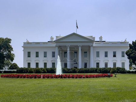 Das Weiße Haus ist die offizielle Residenz des Präsidenten der Vereinigten Staaten von Amerika in Washington DC, in den fabelhaften Vereinigten Staaten von Amerika.