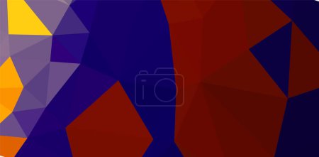 Illustration for Colorful swirl rainbow polygon background or frame. Abstract Rectangle Geometrical Background. Geometric design for business presentations or web - Royalty Free Image