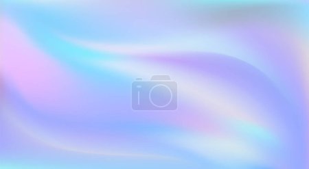 Illustration for Holographic foil. Hologram texture. Pastel neon rainbow. Ultraviolet metallic paper. Template for presentation. Cover to web design. Abstract colorful gradient. - Royalty Free Image