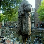 Netherlands, Amsterdam, 409 Singel, statue Vrouw met stola (statue Woman with stole)