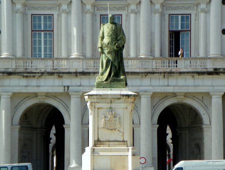 Téléchargez les photos : Portugal, Lisbon, 31 Largo da Ajuda, monument to King Carlos I - en image libre de droit