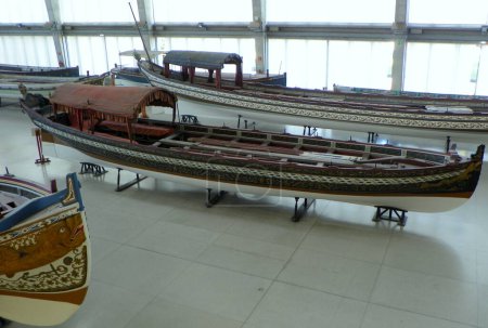 Téléchargez les photos : Portugal, Lisbon, Navy Museum (Museu de Marinha), exhibition of boats - en image libre de droit