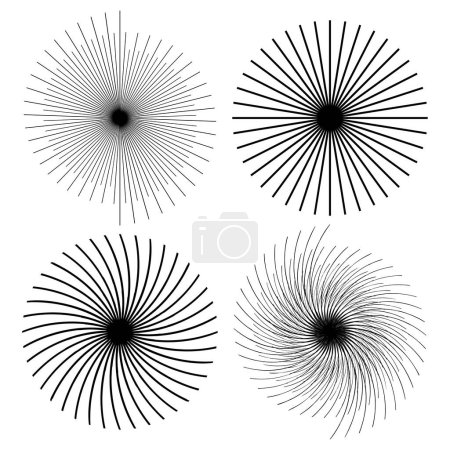 Rays lines. Star icon. Vector illustration. stock image. EPS 10.