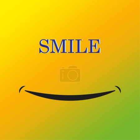Illustration for Realistic smile orange background. Realistic render emoji. Vector illustration. EPS 10. - Royalty Free Image