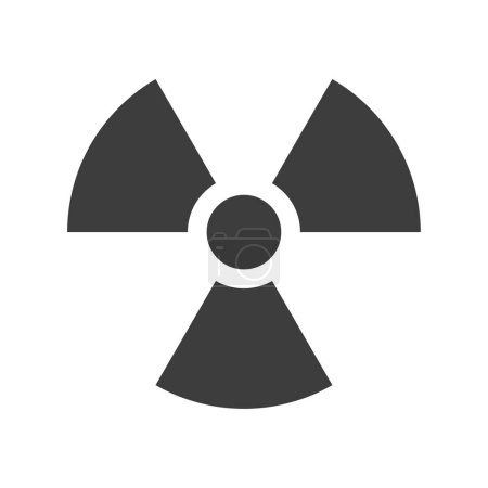 Illustration for Radiation sign icon. Alert symbol. Vector illustration. EPS 10. - Royalty Free Image
