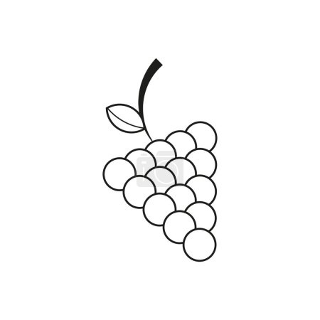 Téléchargez les illustrations : Icône de grappe de raisin. Illustration vectorielle. image de stock. - en licence libre de droit