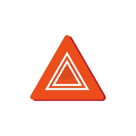 Ilustración de Luces de advertencia de peligro parpadea botón en el coche. Ilustración vectorial. Imagen de archivo. EPS 10. - Imagen libre de derechos