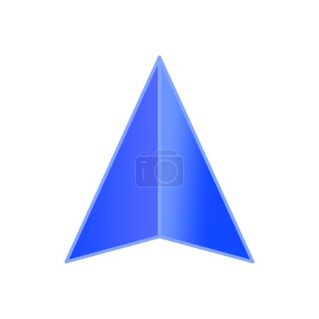 Ilustración de Icono de puntero de flecha Gps. Ilustración vectorial. EPS 10. - Imagen libre de derechos