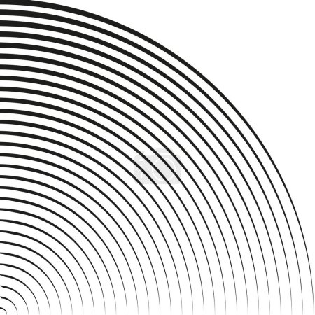 Ilustración de Anillos concéntricos, patrón de círculos. Círculos patrón de fondo. Ilustración vectorial. imagen de stock. EPS 10. - Imagen libre de derechos