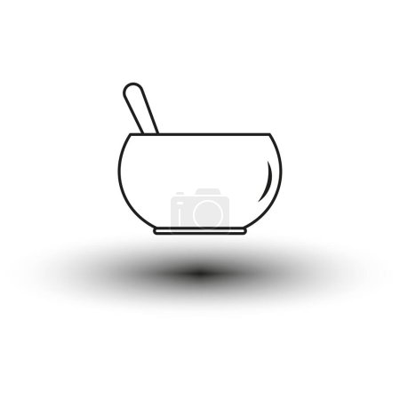 Illustration for Meal icon. Vector illustration. EPS 10. stock image. - Royalty Free Image