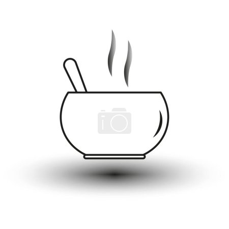 Illustration for Hot meal icon. Vector illustration. EPS 10. stock image. - Royalty Free Image
