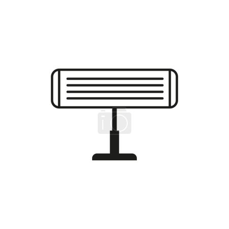 Ilustración de Icono del calentador infrarrojo. Ilustración vectorial. Eps 10. Imagen de stock. - Imagen libre de derechos