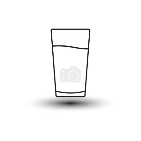 Téléchargez les illustrations : Icône verre d'eau. Illustration vectorielle. Eps 10. Image de stock. - en licence libre de droit