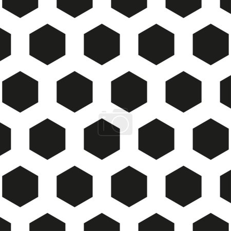 Téléchargez les illustrations : Modèle d'hexagones noirs. Illustration vectorielle. SPE 10. Image de stock. - en licence libre de droit