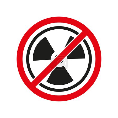 Illustration for No radioactive substances icon. Vector illustration. PS 10. Stock image. - Royalty Free Image