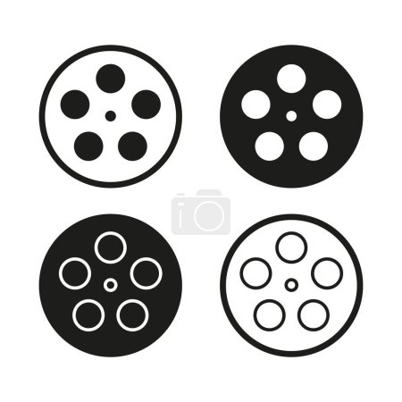 Illustration for Button Icon Set. Sewing and fashion vector illustration. EPS 10. Stock image. - Royalty Free Image