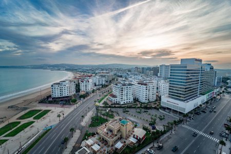 Photo for Panoramic view over the buildings downtown Tanger in Morocco - Royalty Free Image