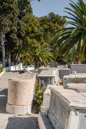 Photo for An old Jewish cemetery in the city of Tanger, Morocco - Royalty Free Image