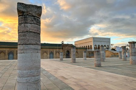 Foto de El Mausoleo de Mahoma V en Rabat - Imagen libre de derechos