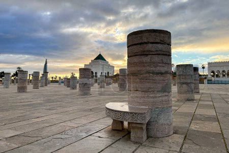 Foto de El Mausoleo de Mahoma V en Rabat - Imagen libre de derechos