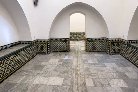 Téléchargez les photos : L'intérieur d'un hammam royal au Musée National de la Joaillerie à Rabat, Maroc - en image libre de droit
