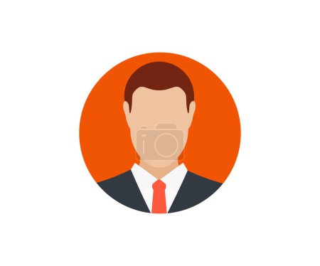 Illustration for Default Avatar Profile. User profile icon. Profile picture, portrait symbol. User member, People icon in flat style.  Faceless businessman vector design and illustration. - Royalty Free Image