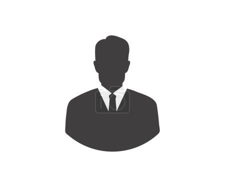 Illustration for Business avatar. User profile icon. Business Leader. Profile picture, portrait. User member, People icon in flat style vector design and illustration. - Royalty Free Image
