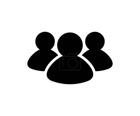 Group person icon. Group of people or group of users collection. Persons symbol vector design and illustration. 