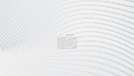 Illustration for Wave textures white background. Abstract modern grey white waves and lines pattern template. Vector illustration for design. - Royalty Free Image