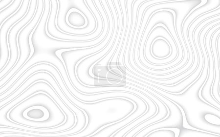 Foto de Fondo de color blanco y gris abstracto, patrón de textura, patrón fluido, fondo moderno a rayas. Ilustración 3D Render. - Imagen libre de derechos