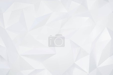 3D Render illustration with gray and white polygon background.