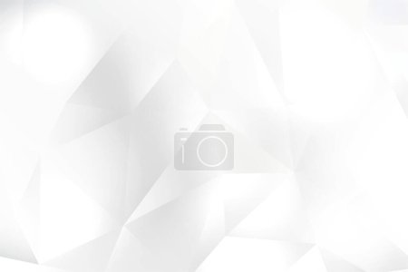 Photo for 3D Render illustration with gray and white polygon background. - Royalty Free Image