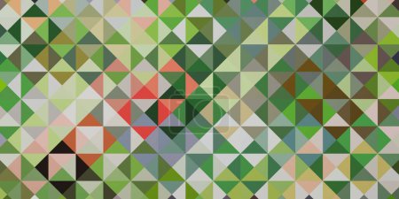 Foto de Forma de triángulo colorido astracto, patrón de bloque, mosaico. Ilustración 3D Render. - Imagen libre de derechos