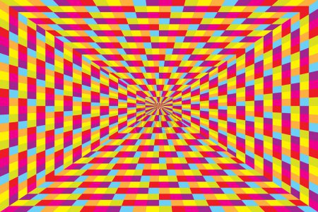 Ilustración de Fondo geométrico abstracto con patrón colorido - Imagen libre de derechos