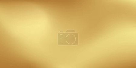 Illustration for Gold abstract blurred gradient background. Vector illustration. - Royalty Free Image