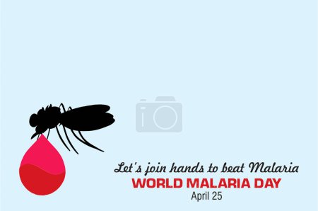 Téléchargez les photos : Journée mondiale contre le paludisme en arrière-plan avec bug - en image libre de droit