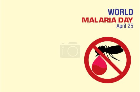 Photo for World malaria day on background with bug - Royalty Free Image