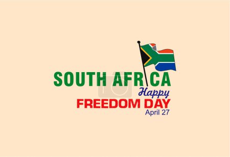 Foto de Ilustración del día de la libertad. Sudáfrica independencia día fondo. - Imagen libre de derechos