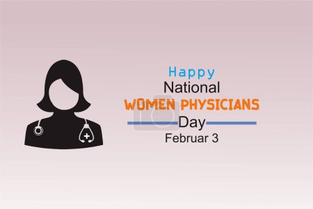 Foto de Ilustración de feliz día nacional de médicos mujeres - Imagen libre de derechos