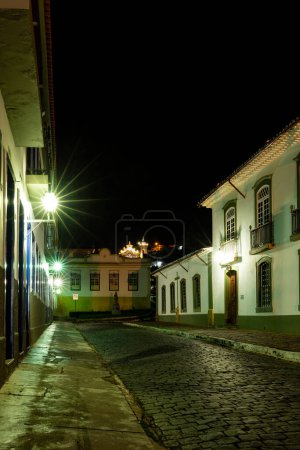 Photo for Sao Joao del Rei, Minas Gerais, Brazil: Street view with Nossa S - Royalty Free Image
