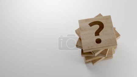Photo for Group of question marks; business and life concepts. Original 3d rendering - Royalty Free Image