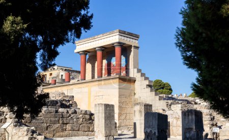 Téléchargez les photos : Palais Knossos en Crète, la plus grande île de Grèce - en image libre de droit
