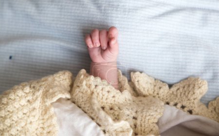 Photo for New born baby cute hand detail photo - Royalty Free Image