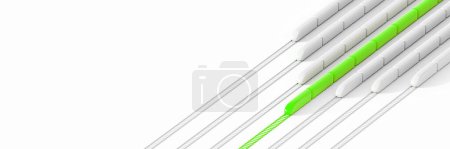 Foto de Concepto de transporte ferroviario de alta velocidad, renderizado 3D original - Imagen libre de derechos