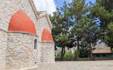 Typical Christian church in Crete, Greece