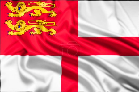 The Flag of The Island of Stark, part of the UK Crown Dependency of The Bailiwick of Guernsey